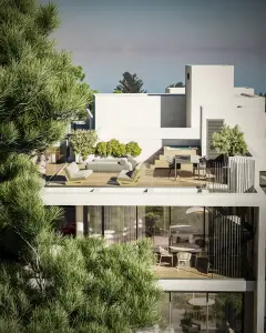 2 Bedroom Penthouse with Massive Veranda in Aradippou Area