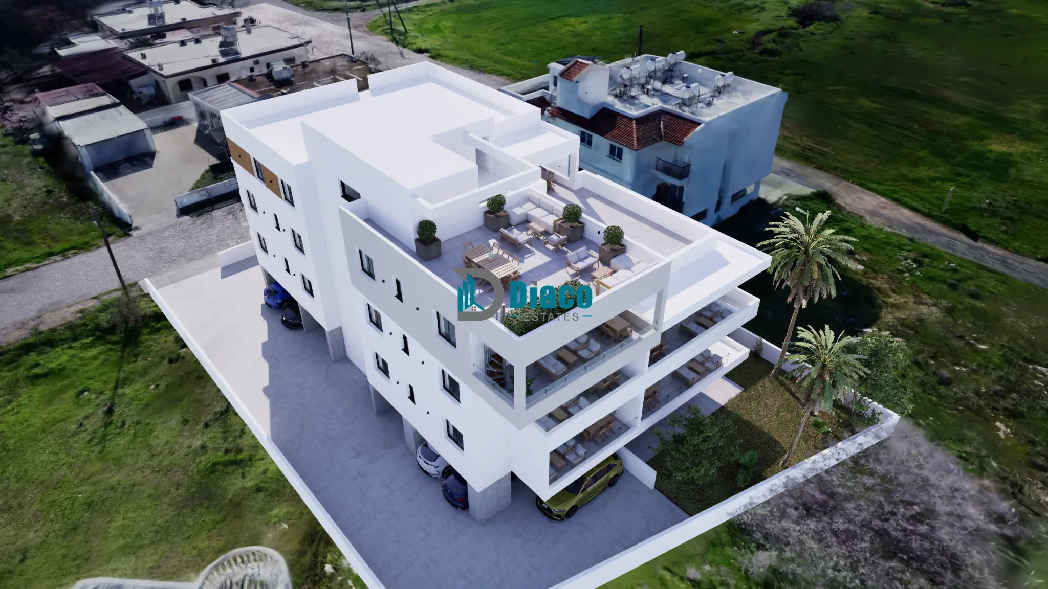 Off Plan Pentlhouse With Roof Garden in Deryneia