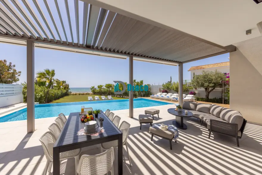 Sea Front Luxury Villa In Ayia Thekla | Elevator, Massive Pool photo 1