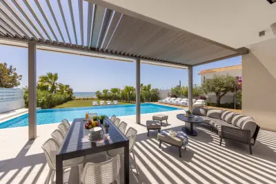 Sea Front Luxury Villa In Ayia Thekla | Elevator, Massive Pool