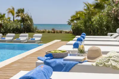 Sea Front Luxury Villa In Ayia Thekla | Elevator, Massive Pool photo 2
